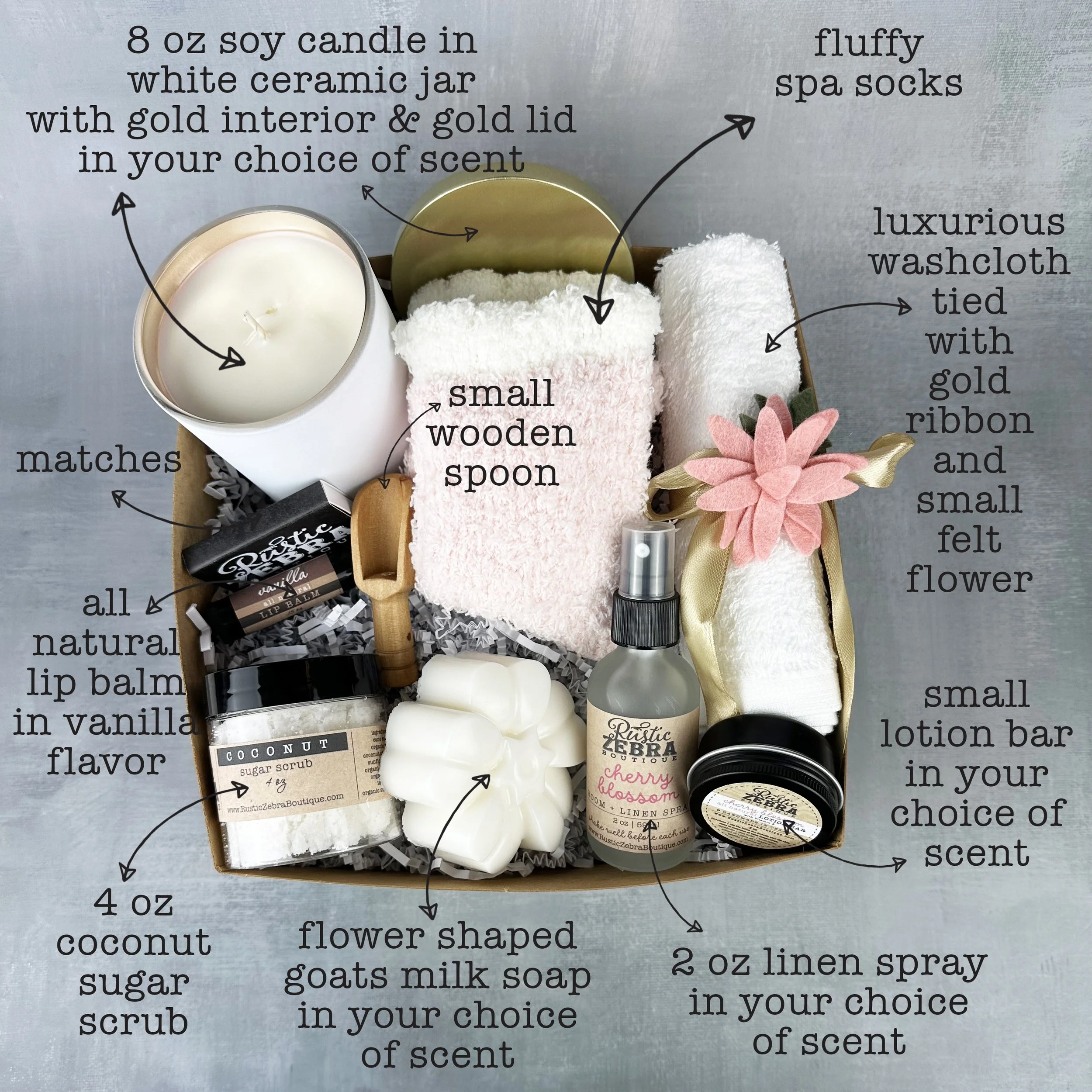 BRIDE SPA Medium Gift Box — Rustic Zebra Boutique